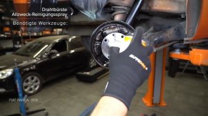Wie FIAT PANDA (169) Bremsbacken hinten wechseln [AUTODOC TUTORIAL]