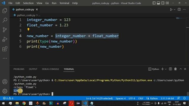 Python Tutorial #5 - Python Type Conversion - Converting Data Types of variables