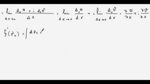 Условие Коши – Римана дифференцируемости функции комплексного переменного