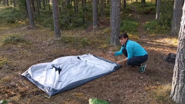 Установка одноместной палатки. смотреть онлайн