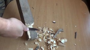 Black lumberjack от Marttiini - тест на деревяшке