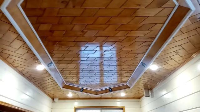 Фигурные потолки из вагонки. Потолки рисунком из вагонки смотреть онлайн