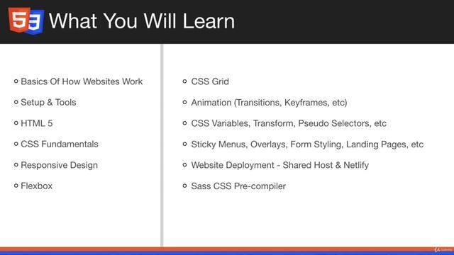 Modern HTML & CSS From The Beginning (Including Sass) - Learn Web Development