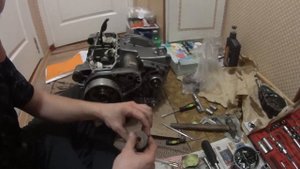 Сборка стартера и установка его кавасаки zzr600-1