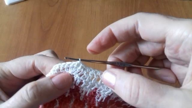 УТОЛЩЕННЫЙ КРАЙ ОБВЯЗКИ КРЮЧКОМ // BINDING THE PRODUCT WITH A HOOK