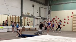 Тренировка спортивная гимнастика. Авдеева Марфа 5,8 лет