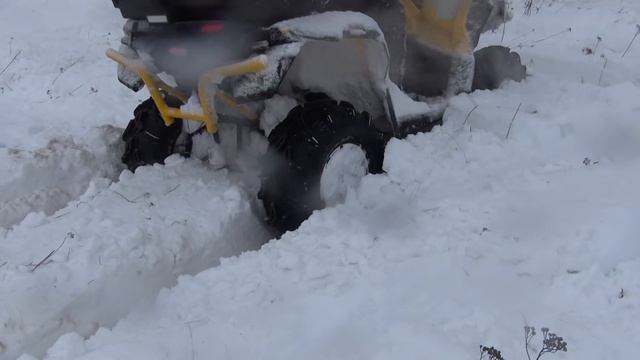 Вторая Часть 30.01.16: Stels сломалась гусиница, 570 BRP чудо квадрик. смотреть онлайн