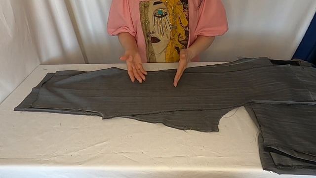 Мужской костюм+платье=спортивный женский костюм.Переделка. смотреть онлайн