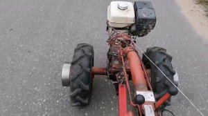 Тест мотоблока МТЗ с дополнительными грузами.