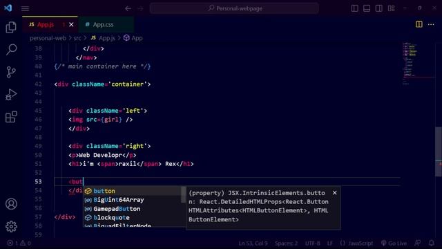 React Website | How to Create a personal Portfolio Website Using React JS | React js #react