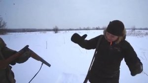 Охота на тетерева зимой с подхода на лунках