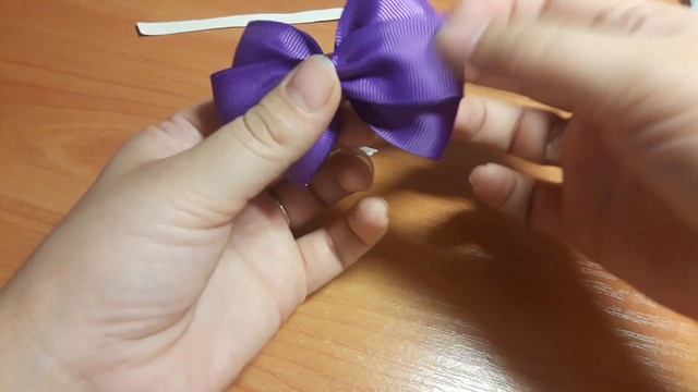 Легкие бантики канзаши МК/Красивые бантики/Канзаши /Бантики с крылышками/ribbon bantik