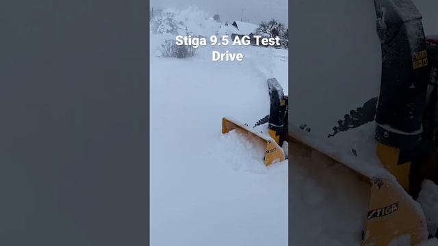 Stiga 9.5 AG test drive with the snow