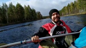 Сплав на байдарках по реке Лух.