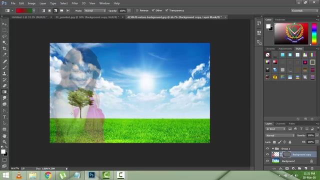 Lecture 13 Gradient and Paint bucket tool in adobe photoshop CC in urdu hindi смотреть онлайн
