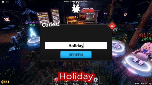 *ALL CODES WORK* [WEDNESDAY + NEVERMORE] Survive the Slasher! ROBLOX | NEW CODES | January 29, 2023 смотреть онлайн