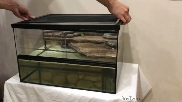 Террариум с водопадом для тритона