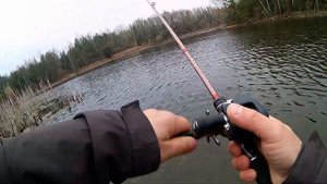 Тест катушки смазанной смазкой SHIMANO dg04 на рыбалке Ловля щуки в корчах спиннингом Серия 6