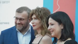 Actress - Ksenia Surkova - on the red carpet of the film festival