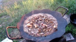 МОРСКИЕ ГАДЫ НА САДЖЕ НА КОСТРЕ. ОЧЕНЬ ВКУСНО