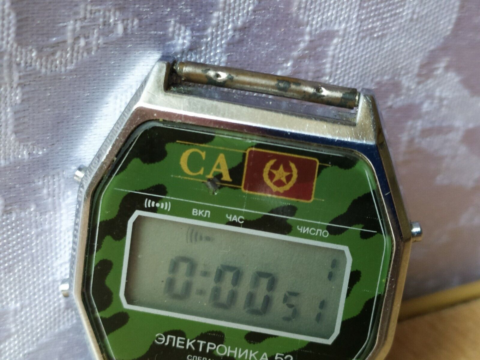 РЕДКИЕ винтажные ЧАСЫ Электроника 52 Военные СССР Советский Сссрцифровая Электроника