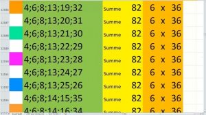 Лото 6 из 36 Сумма 82 video 62