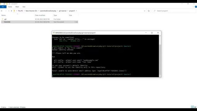 Git Tutorial Part 1: Initialize Git Repository & Commit Changes