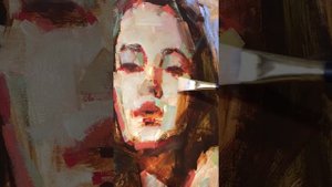 Как писать маслом по бумаге  #живопись #рисуем