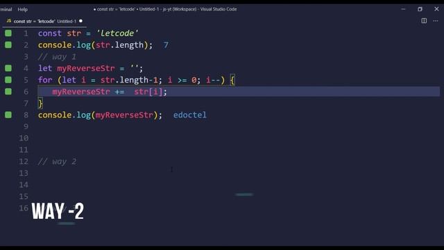 How to Reverse String | JavaScript Tutorial | LetCode