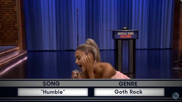 Ariana Grande - Humble (Goth Rock) On Jimmy Fallon