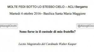 Walter Kasper Sono forse io il custode di mio fratello?