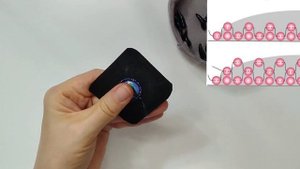 Как обшить кабошон глазик