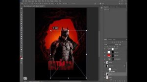 Making an EPIC BATMAN Movie Poster in Adobe Photoshop | Poster Designing | graphicIQ