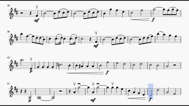 Kuchler Violin Concertino in D, Opus 14. First Movement. Slow Piano Accompaniment with Metronome. смотреть онлайн