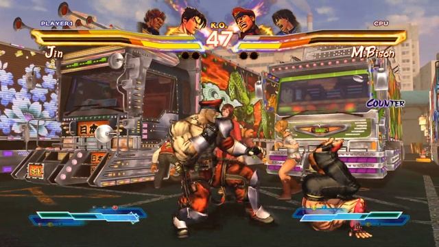 Street Fighter X Tekken: Jin & Akuma vs M. Bison & Lei - 2K 1440p смотреть онлайн