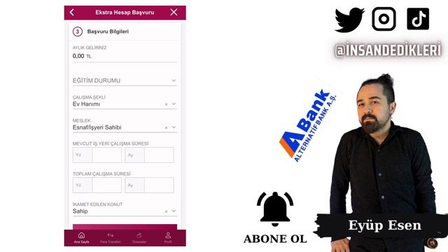 Alternatif Bank Mobil Bankacılık Ekstra Hesap Açma смотреть онлайн