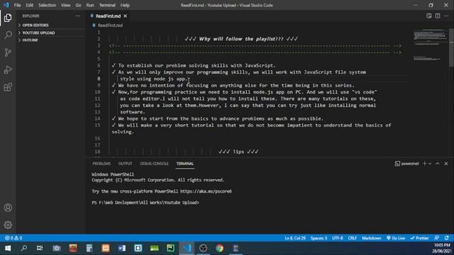 Introduction for JavaScript Problem Solving Playlist