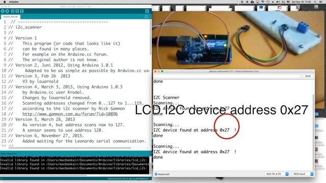 Arduino I2C Scanner Devices | Arduino Tutorial