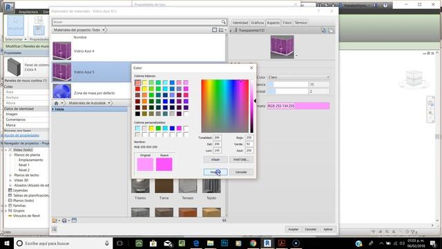 Muros cortinas de colores en revit Revit colored walls смотреть онлайн