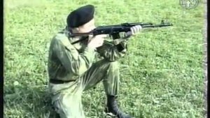 Изготовка для стрельбы с колена с ремнем АК