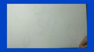 Как нарисовать мандалорца из звездных воин.How to draw mandalorian from star wars.