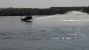 катер Обь водомет Трим вверх