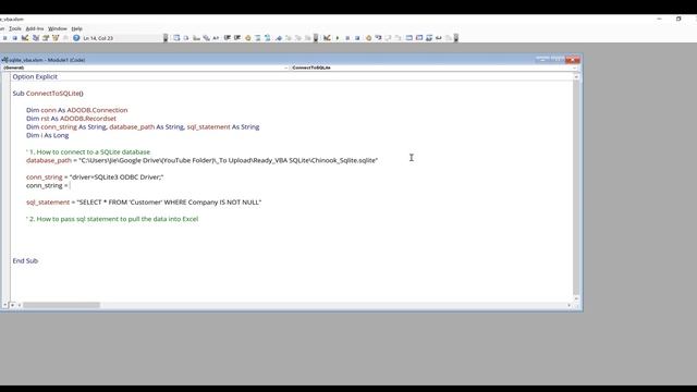 Connect To A SQLite Database With VBA In Excel смотреть онлайн