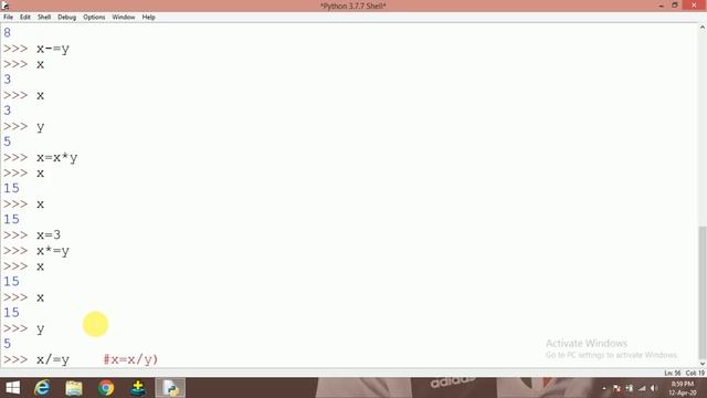 #8:- Assignment operators in Python in Hindi | Python Tutorial in Hindi