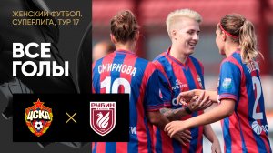 ЦСКА - Рубин. Все голы матча женской Суперлиги 20.08.2023