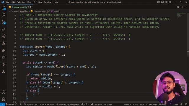 Data Structures in Javascript ( Linear Search and Binary Search ) | Frontend DSA Interview Question