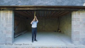 Roller garage door. How to measure up.