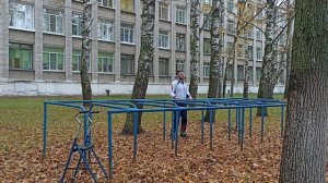 Учусь ходить заново. Приставной шаг. Тренировка.