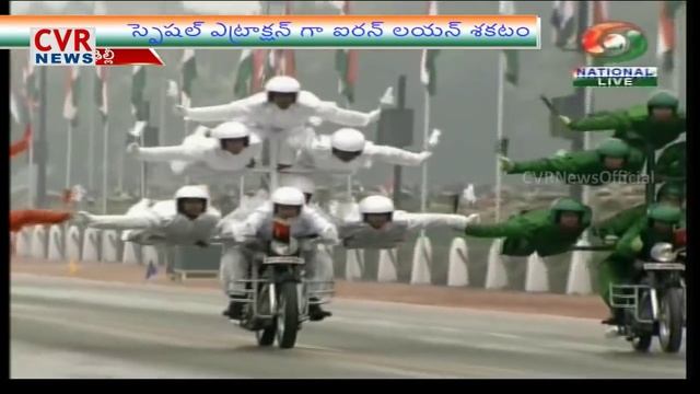 66th Republic Day Parade - Obama and his wife witness Indian Army Special Bike Show смотреть онлайн