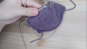 Ложная кеттлевка при вязании поперечной планки , или горловины